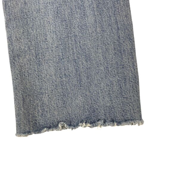 Hudson Jeans Straight Leg Crop Jeans Medium Wash Women Sz 30 Distressed - Picture 13 of 16